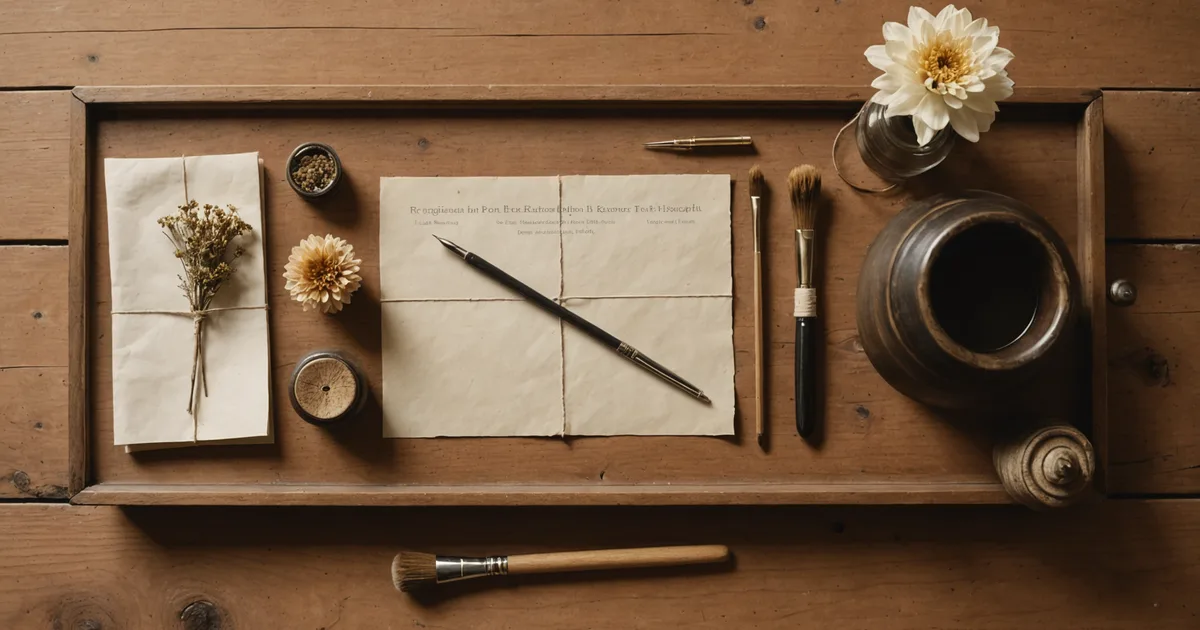 Japanese inn detail with booking materials on wooden counter