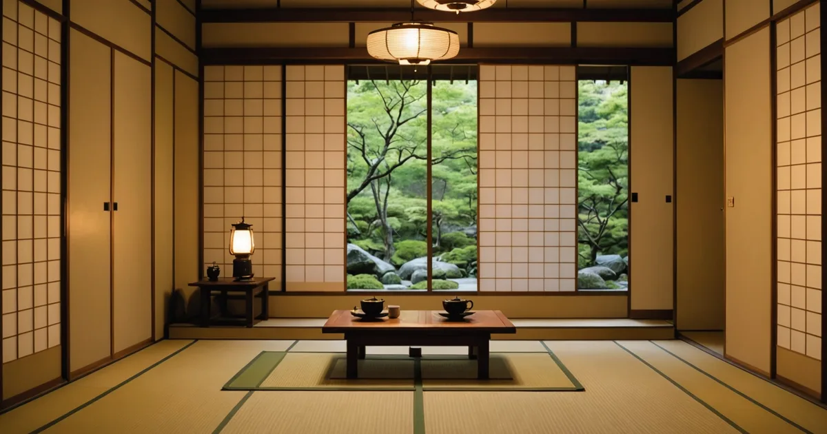 Traditional inn room prepared for guest arrival